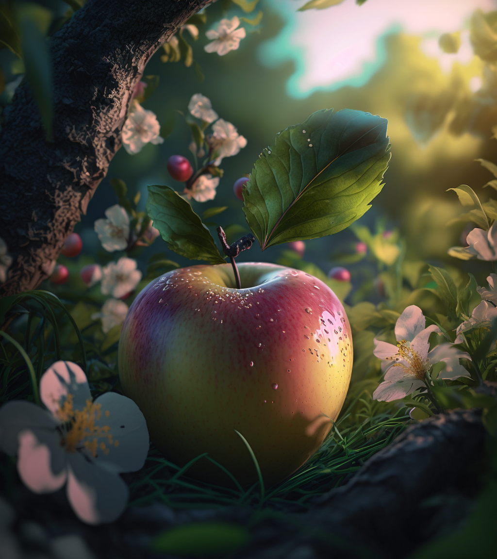 Pommier au printemps